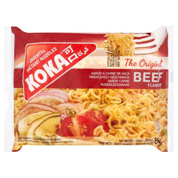 Koka Original Beef Flavour Instant Noodles 85g, front of pack