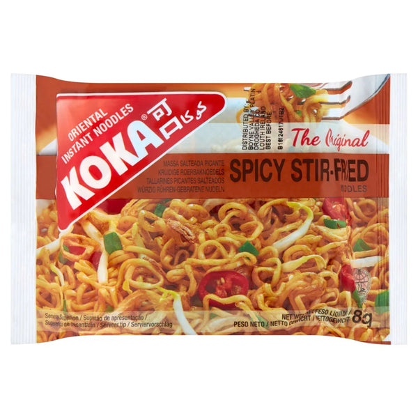 Koka The Original Spicy Stir-Fried Oriental Instant Noodles 85g, front of pack
