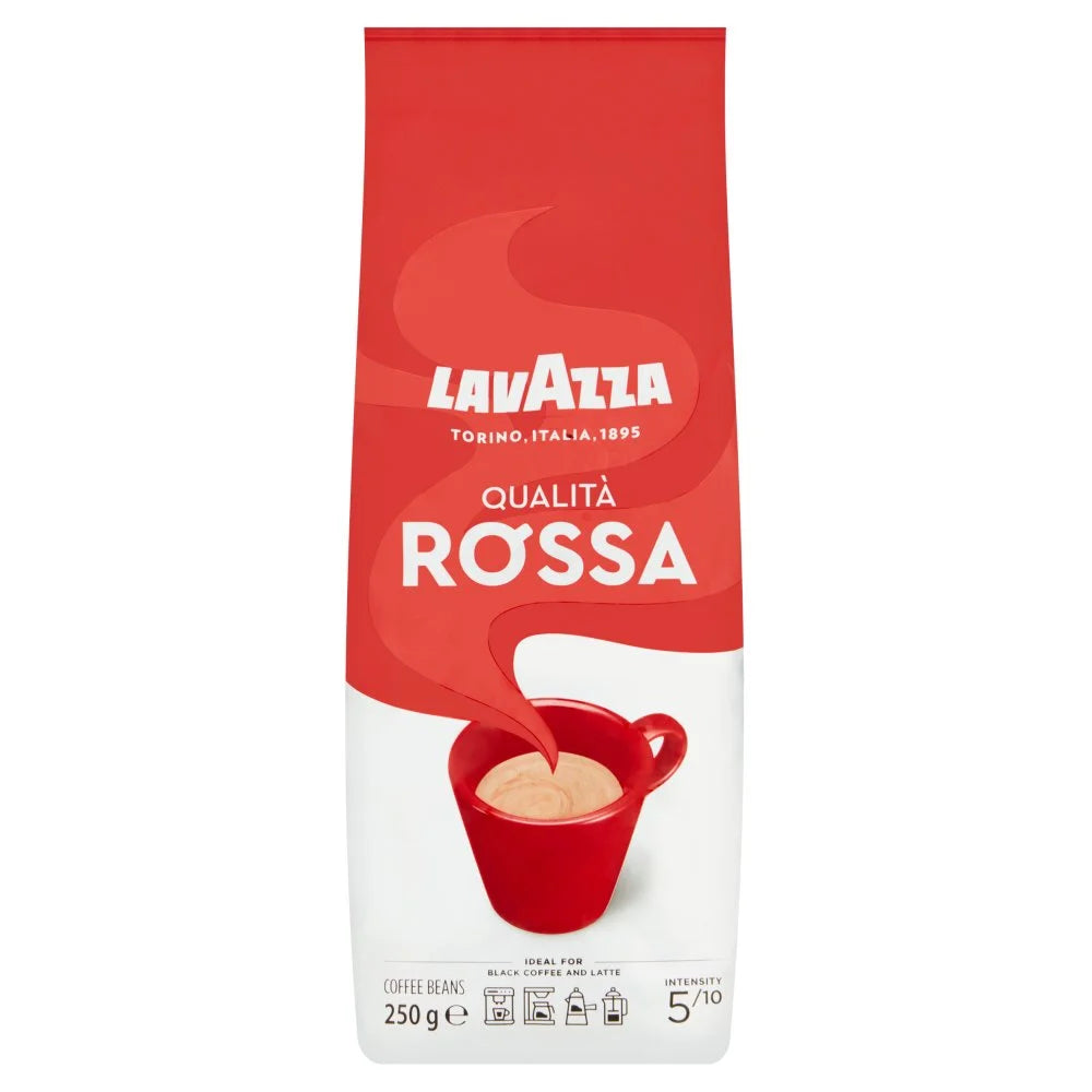 Lavazza Qualità Rossa coffee beans 250g, front of pack