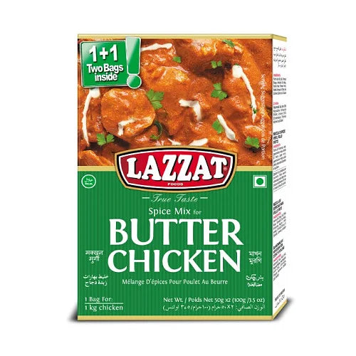 Lazzat Butter Chicken 100g, front of pack