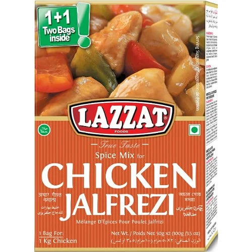 Lazzat Chicken Jalfrezi 100g, front of pack