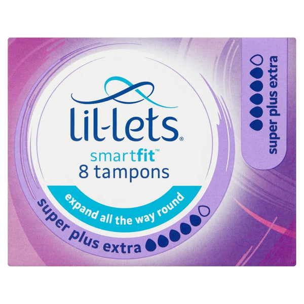 Lil-Lets Smartfit Non-Applicator Tampons 8 pack, front of pack