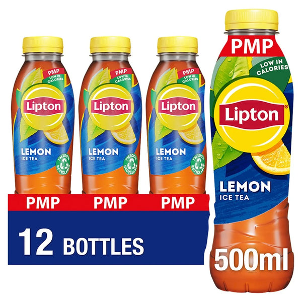 Lipton Lemon Ice Tea 500ml bottle, front of pack