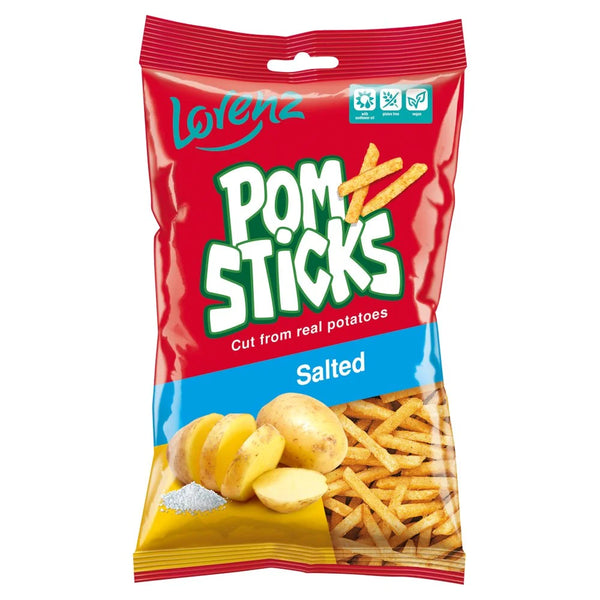 Lorenz Snack-World Pomsticks Salted 85g, front of pack