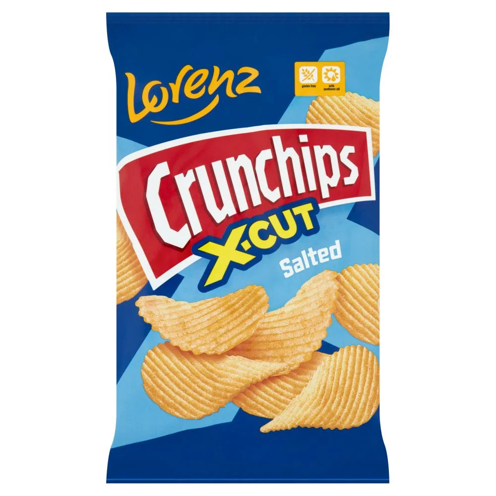 Lorenz X-Cut Crunchips Salted 75g, front of pack