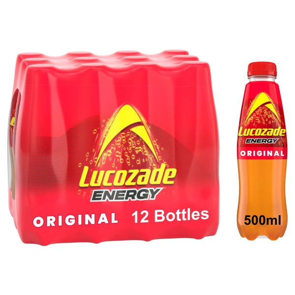 Lucozade Energy Drink Original 500ml, front of pack