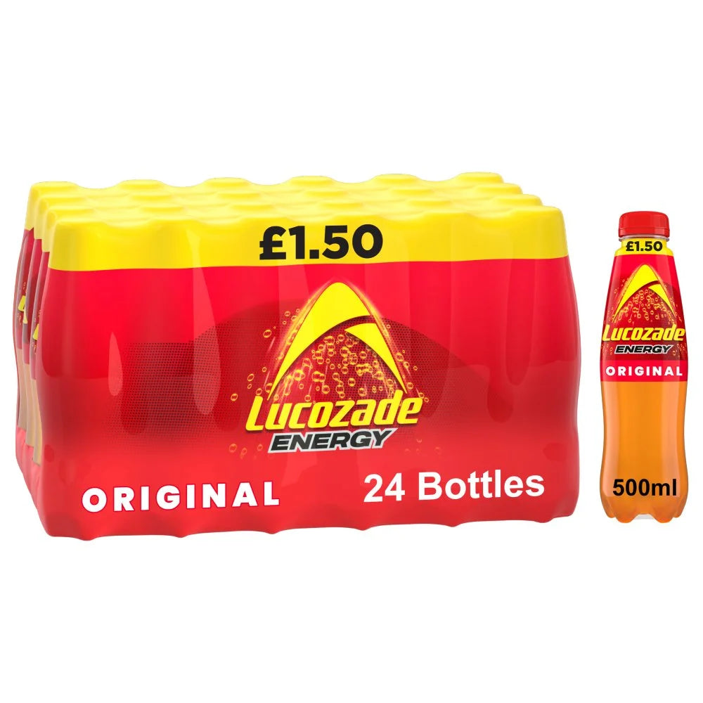 Lucozade Energy Drink Original 500ml, front of pack