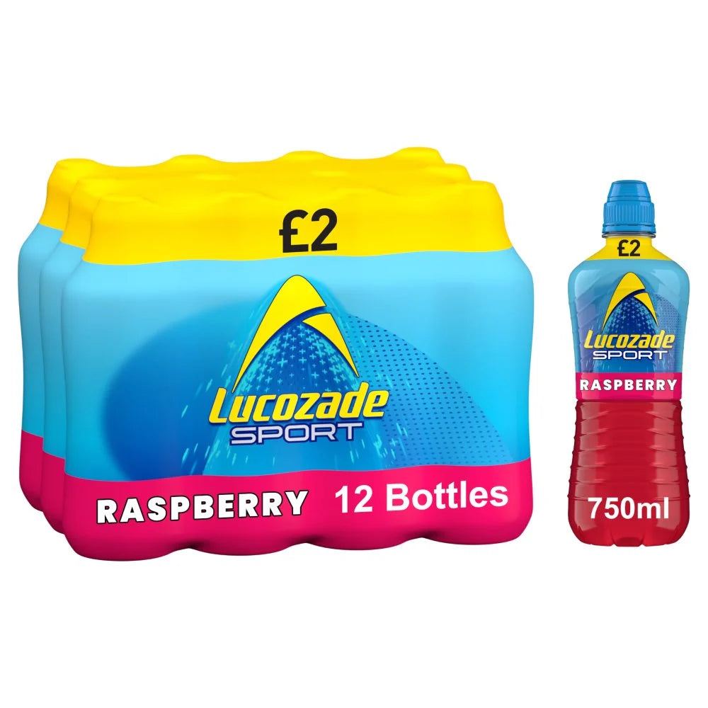 Lucozade Sport Raspberry 750ml, front of pack