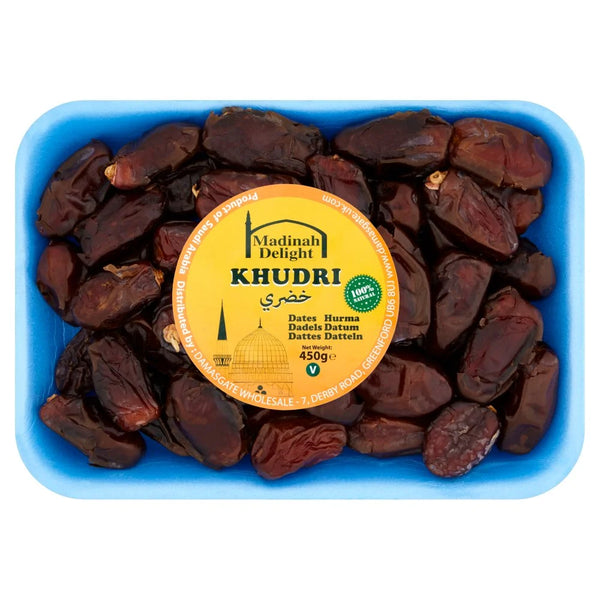Madinah Delight Khudri Dates 450g, front of pack