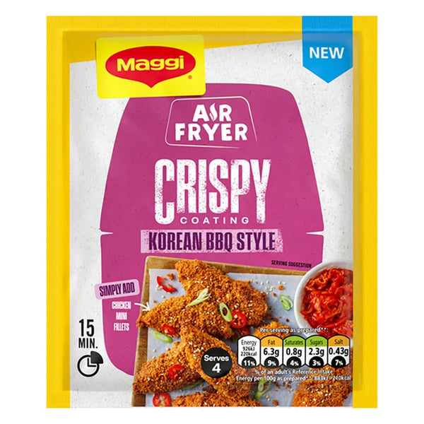 Maggi Air Fryer Crispy Korean BBQ Seasoning Mix 70g, front of pack