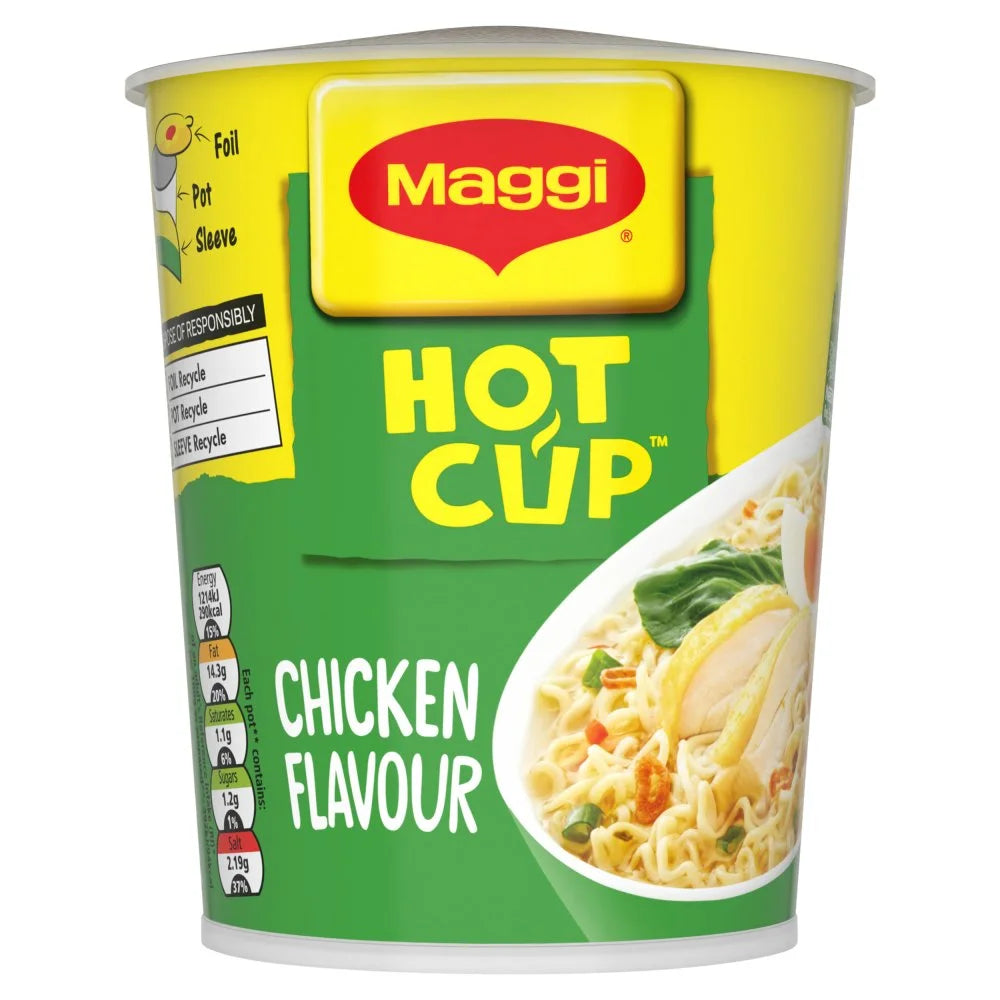 Maggi Chicken Hot Cup Noodles 59.2g, front of pack