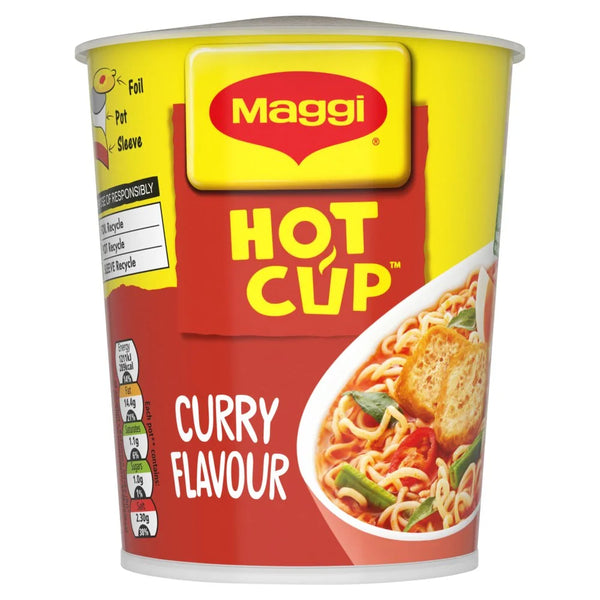 Maggi Curry Hot Cup Noodles 59.2g, front of pack
