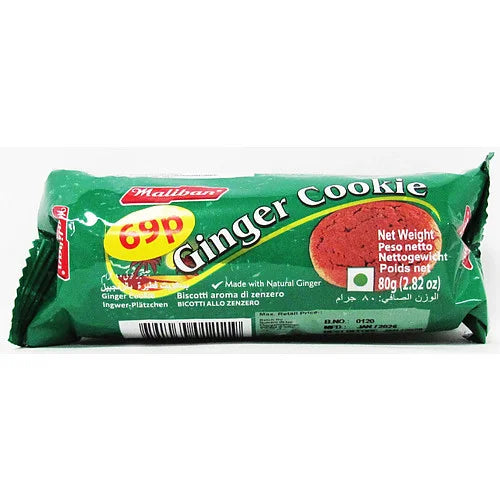 Maliban Ginger Cookies 80g, front of pack