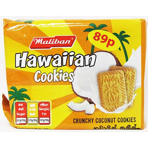 Maliban Hawaiian Cookies 200g, front of pack