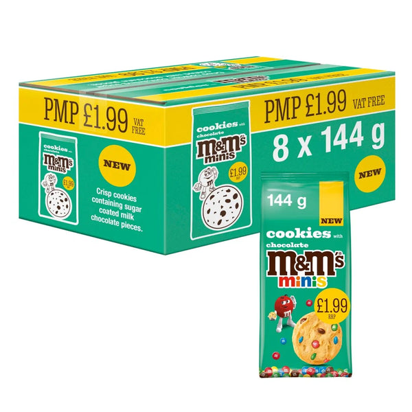 M&M's Minis Cookies with Chocolate 144g, front of pack