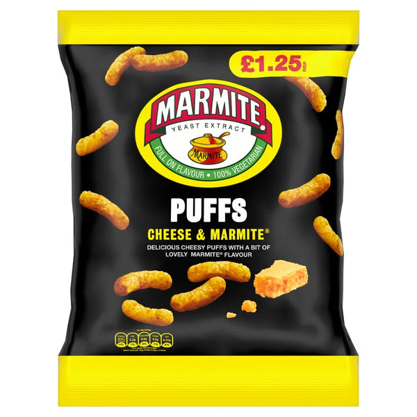 Marmite Cheese and Marmite Puffs 60g, front of pack