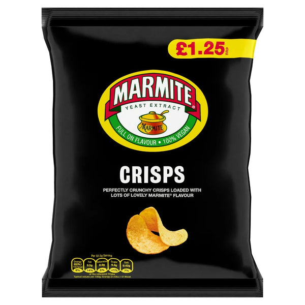 Marmite Crisps 65g, front of pack