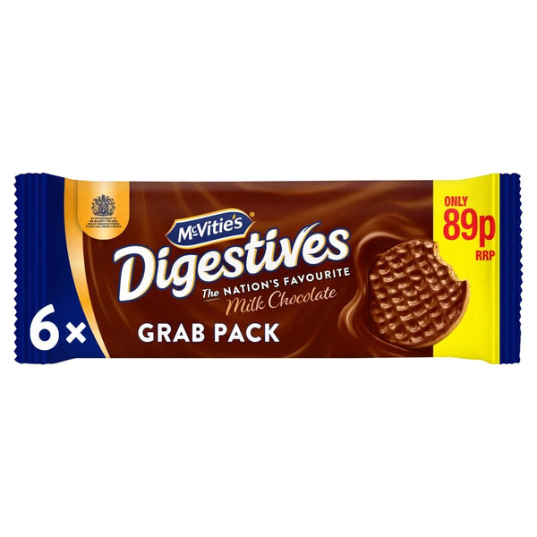 McVitie's Milk Chocolate Digestive Biscuits 100g, front of pack