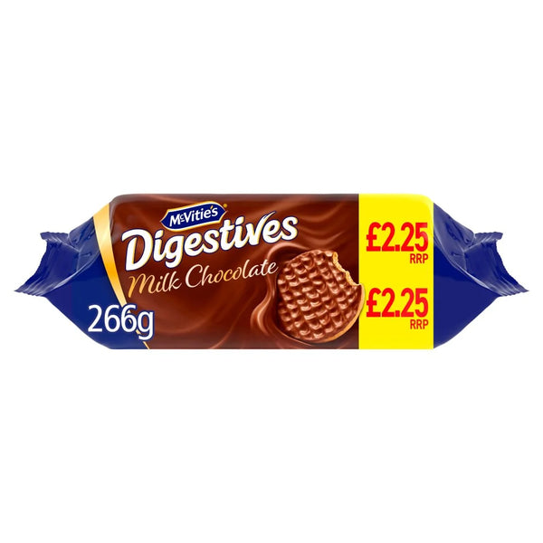 McVitie's Milk Chocolate Digestive Biscuits 266g, front of pack