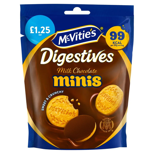 McVitie's Milk Chocolate Digestive Minis Biscuits 80g, front of pack