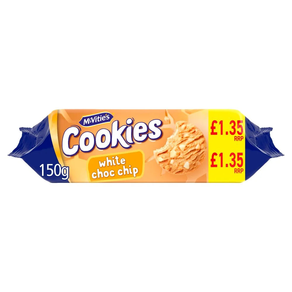 McVitie's The Chunky One White Choc Chip Cookies 150g, front of pack
