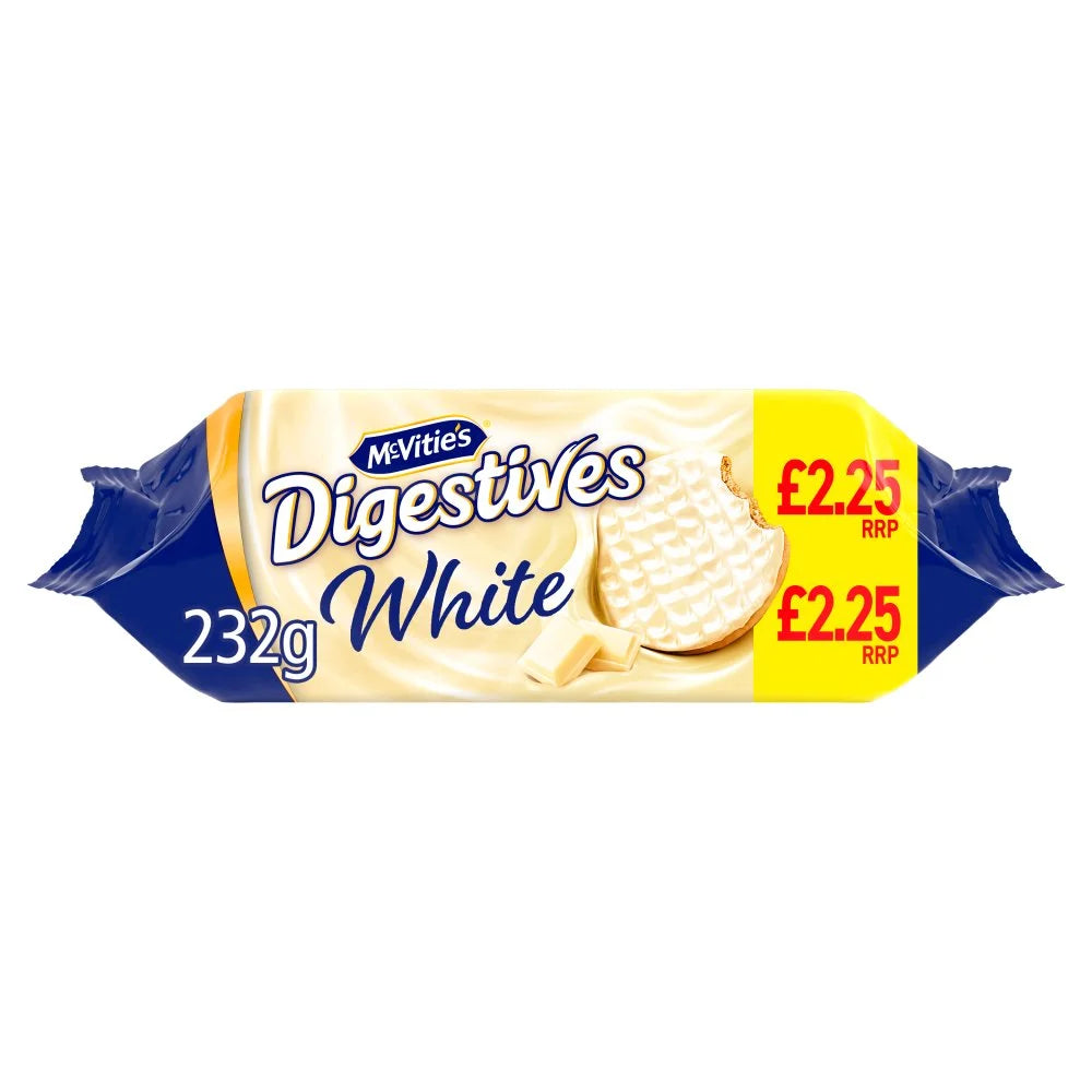 McVitie's White Digestive Biscuits 232g, front of pack