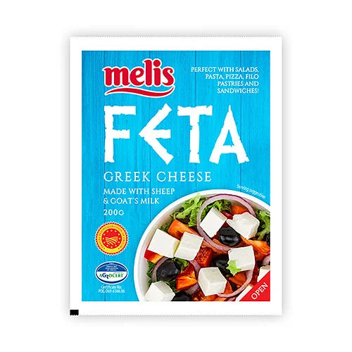 Melis Feta Cheese 200g, front of pack