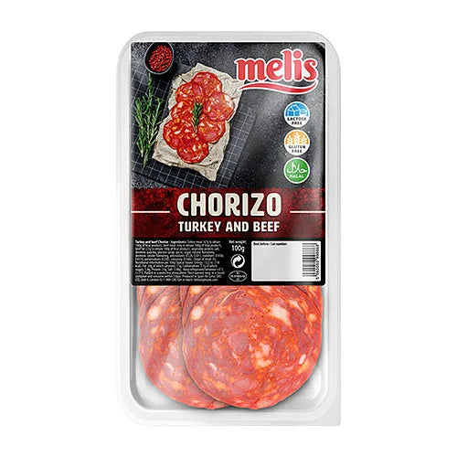Melis Halal Chorizo 100g, front of pack