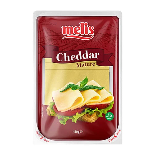 Melis Sliced Cheddar Cheese 150g, front of pack
