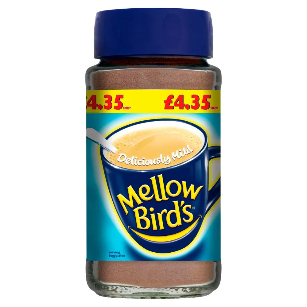 Mellow Bird's Deliciously Mild Instant Coffee 100g, front of pack