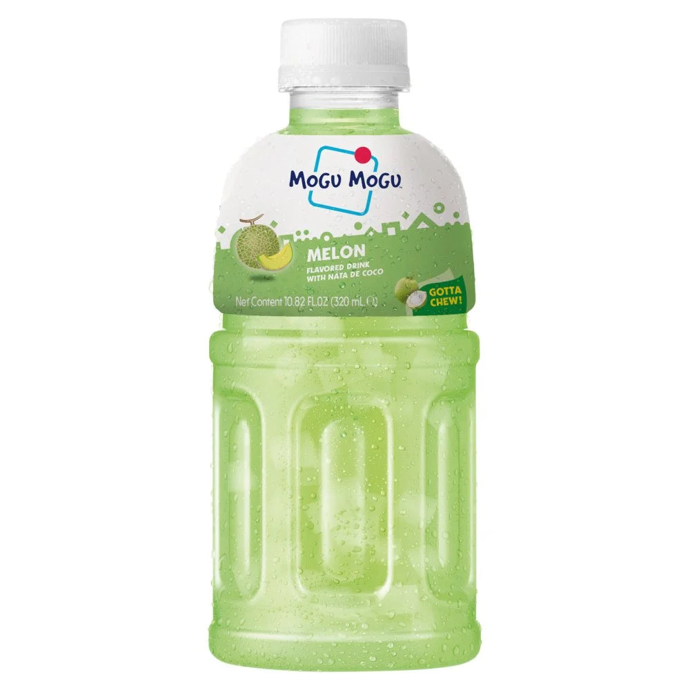 Mogu Mogu Melon Drink with Nata de Coco 320ml, front of pack