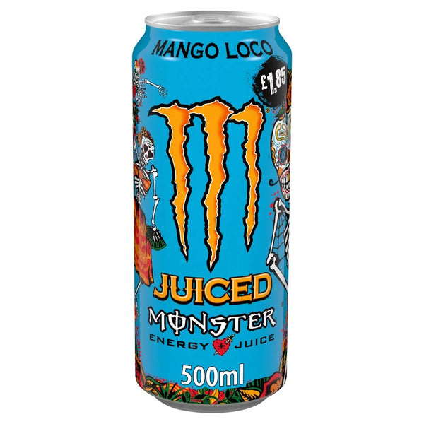 Monster Energy Drink Mango Loco 500ml, front of pack