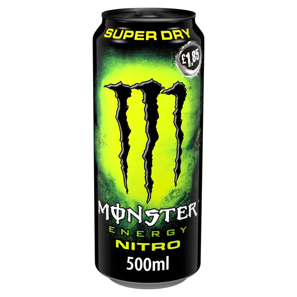 Monster Energy Drink Nitro Super Dry 500ml, front of pack