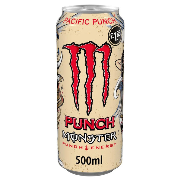 Monster Energy Drink Pacific Punch 500ml, front of pack