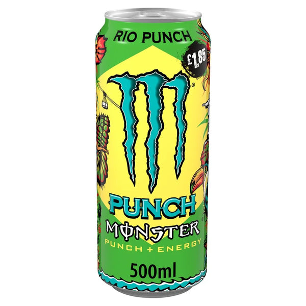 Monster Energy Drink Rio Punch 500ml, front of pack