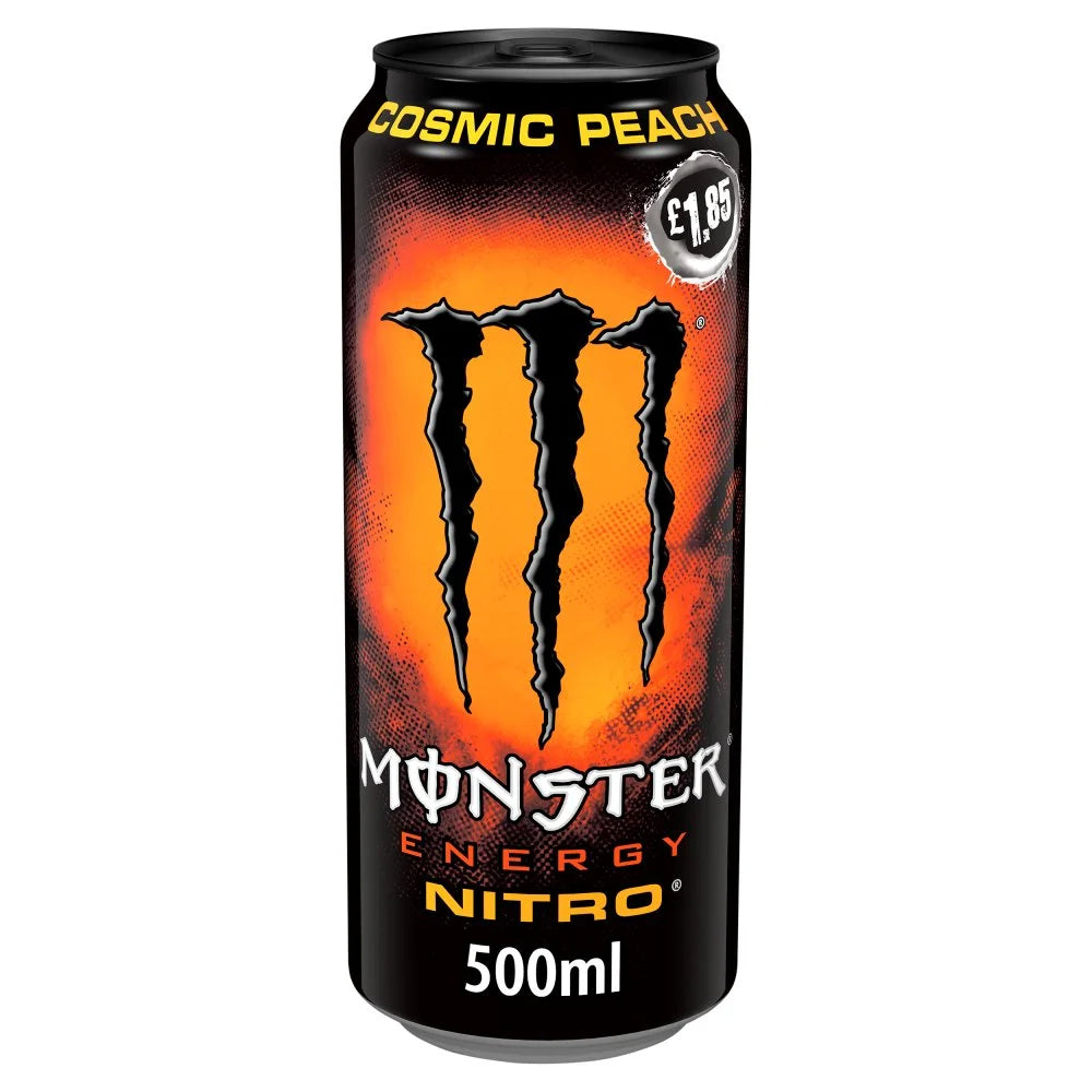 Monster Energy Nitro Cosmic Peach 500ml can, front of pack