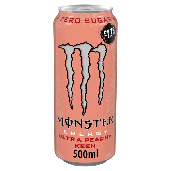 Monster Energy Ultra Peachy Keen Zero Sugar 500ml, front of pack