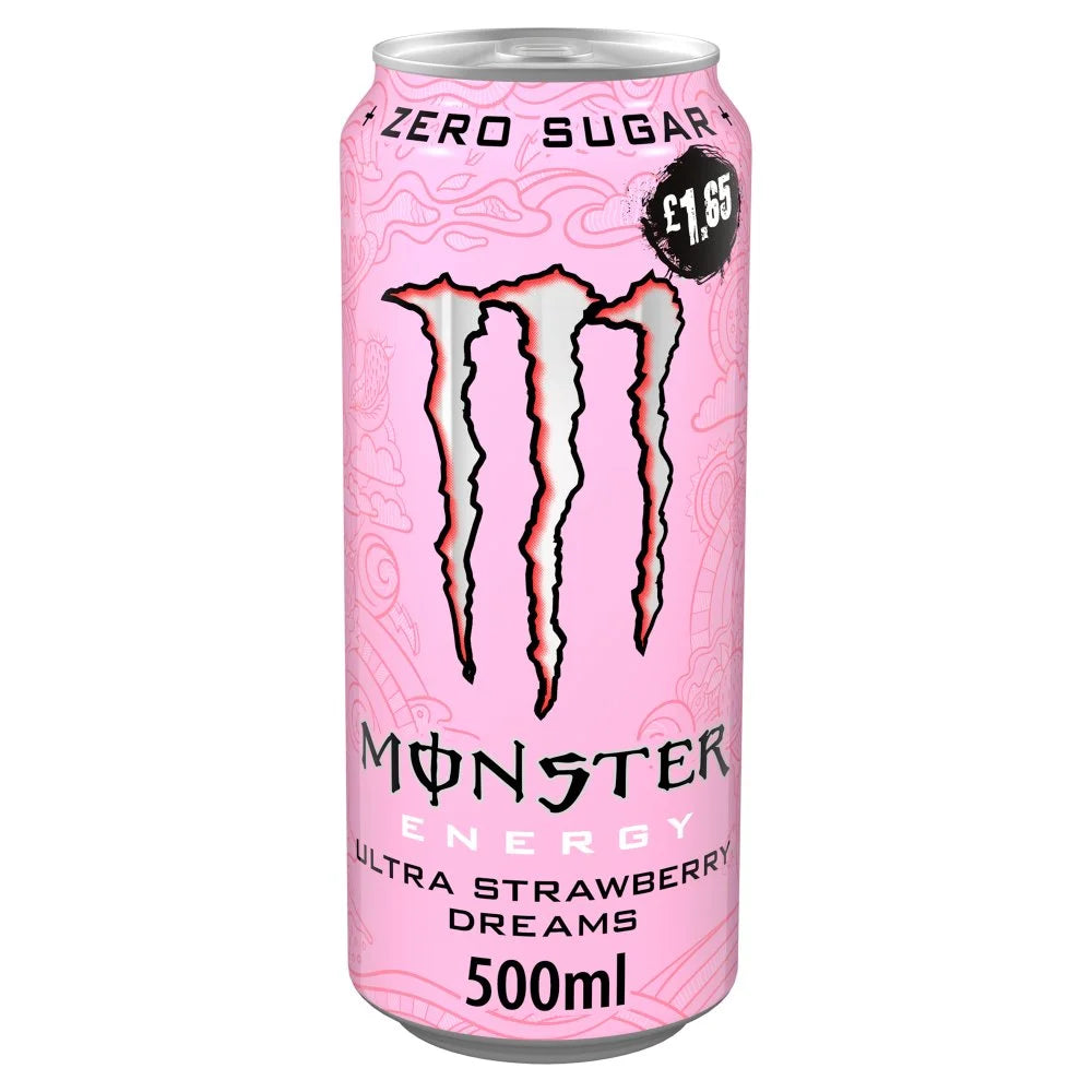 Monster Energy Ultra Strawberry Dreams 500ml, front of pack