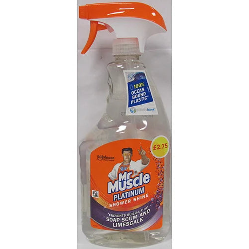 Mr Muscle Platinum Shower Trigger Spray 750ml, front of pack