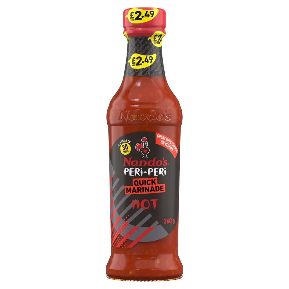 Nando's Hot Peri-Peri Quick Marinade 260g, front of pack