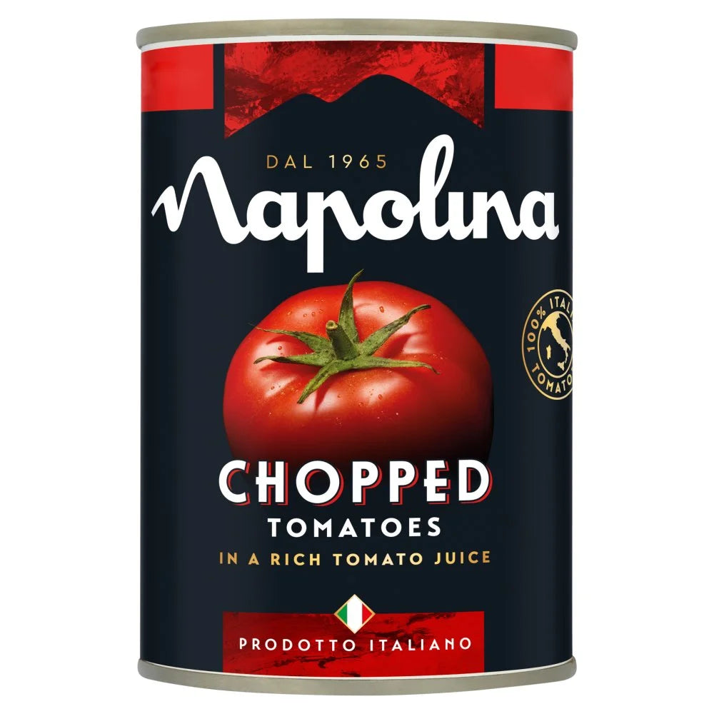 Napolina Chopped Tomatoes 400g, front of pack