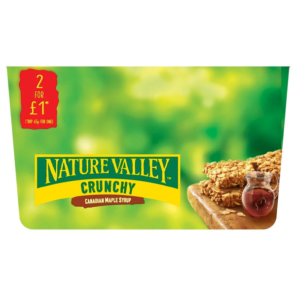 Nature Valley Crunchy Canadian Maple Syrup Bars 42g, front of pack