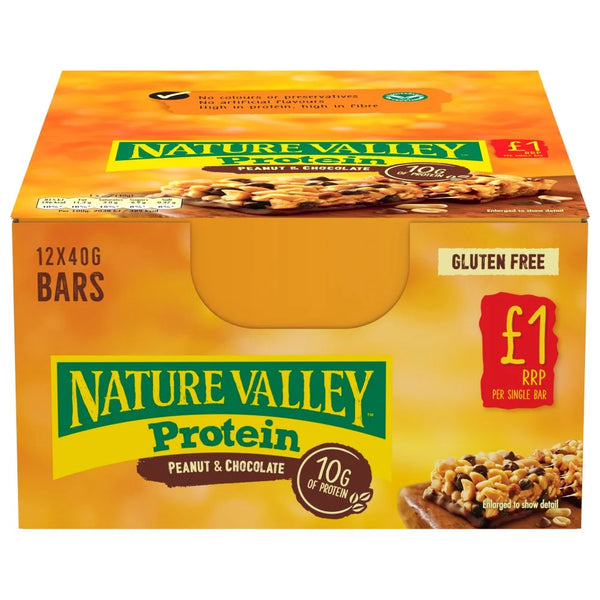 Nature Valley Protein Peanut and Chocolate Bar 40g, front of pack