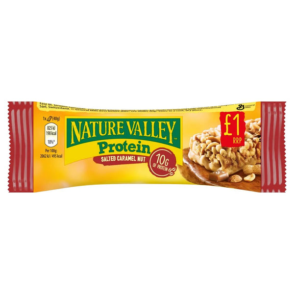 Nature Valley Protein Salted Caramel Nut Bar 40g, front of pack