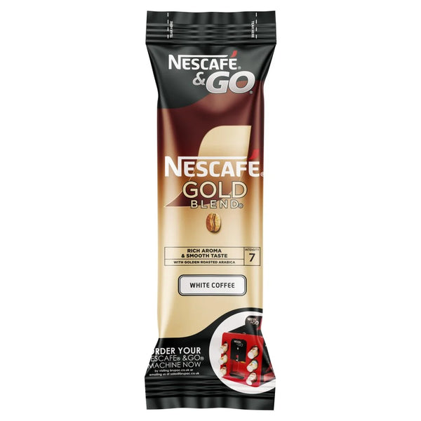 Nescafé & Go Gold Blend White Coffee 8 x 7.2g, front of pack