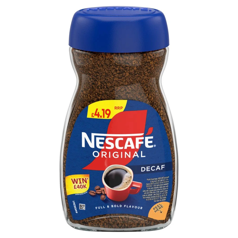 Nescafé Original Decaf Instant Coffee 95g, front of pack