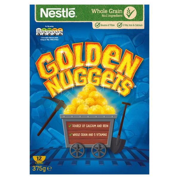 Nestlé Golden Nuggets breakfast cereal 375g, front of pack