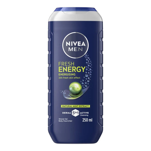 Nivea Men Fresh Energy Shower Gel 250ml, front of pack