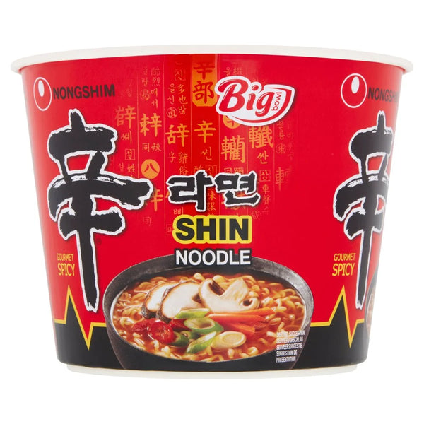 Nongshim Shin Noodle Gourmet Spicy Big Bowl 114g, front of pack