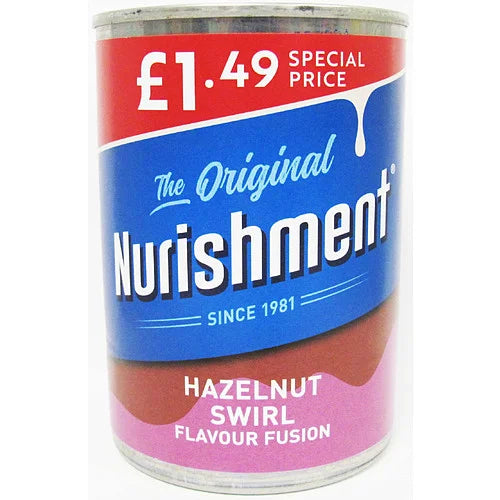 Dunns Nurishment Hazelnut Swirl Milk Drink 400g, front of pack